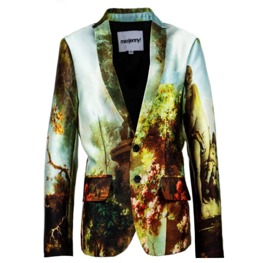 Streetwear Edge Men's blazer jacket garden royal printed