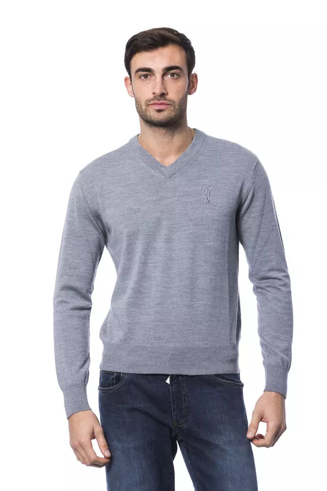 Clean Utility Billionaire Italian Couture Merino Wool Men Men's Sweater