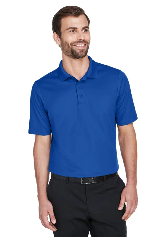 Layered Utility Devon & Jones Mens CrownLux Performance Moisture Wicking Short Sleeve Polo Shirt - True Royal Blue