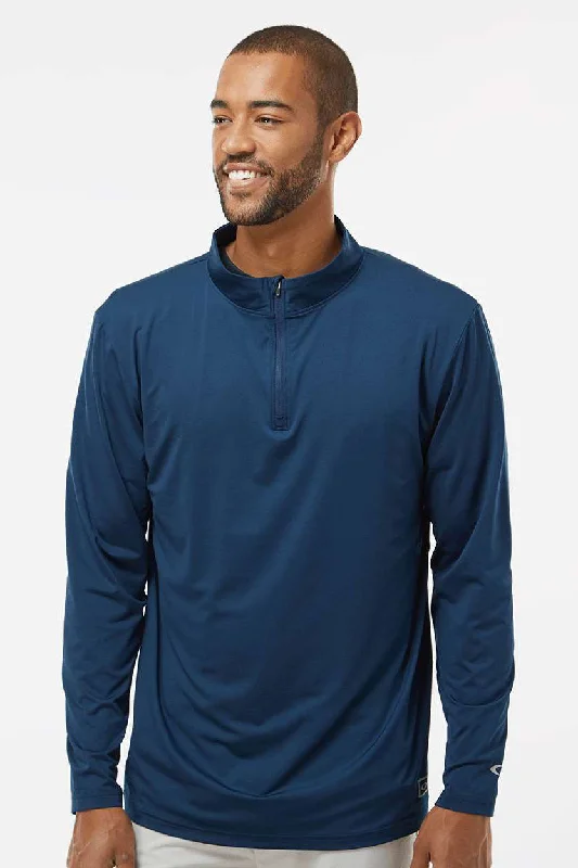 Modern Fitwear Oakley Mens Team Issue Podium 1/4 Zip Sweatshirt - Team Navy Blue