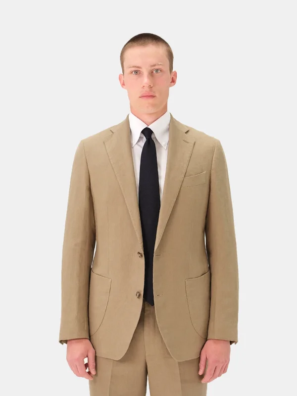 Elevated Streetwear Bayer Linen Suit - Tan