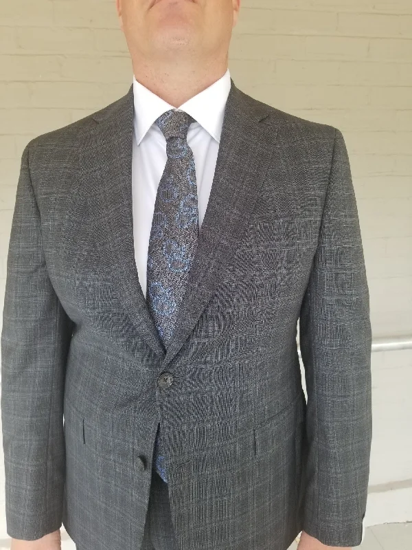 High-End Minimalism JACK VICTOR WINDOW PANE SUIT GREY 3192009 ESPRIT