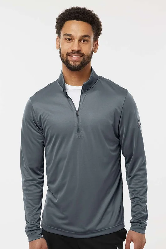 Relaxed Sportwear Adidas Mens UPF 50+ 1/4 Zip Sweatshirt - Onix