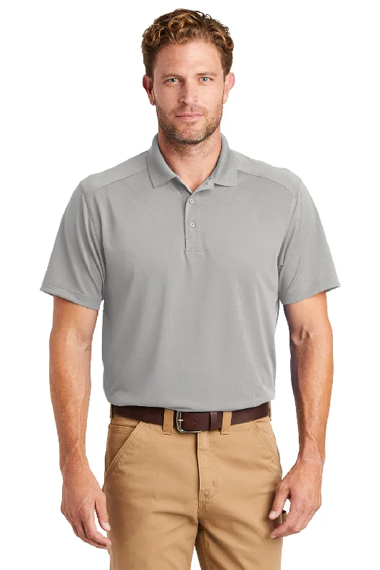 Urban Chic CornerStone Mens Select Moisture Wicking Short Sleeve Polo Shirt - Light Grey