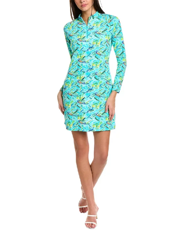 IBKUL Mock Neck Sheath Dress