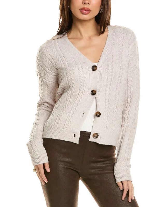 Relaxed Sportwear Sporty Jackets T Tahari Cable Cardigan