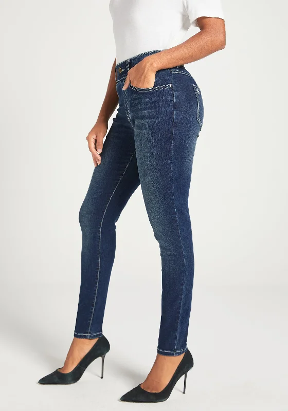 Signature Mid-Rise Denim | Skinny (Roma Wash)