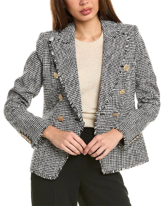 Vintage Sports Polo Shirts Elie Tahari Tweed Blazer