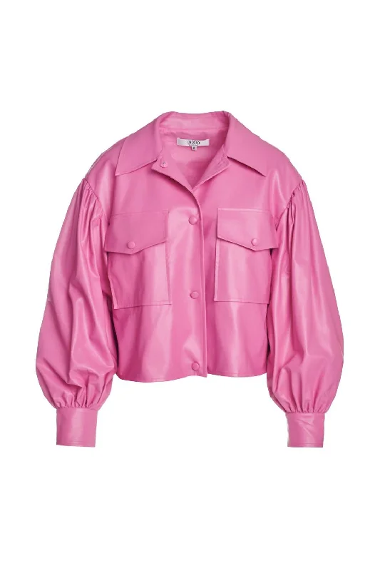 Contemporary Edge Business Attire Gemma Jacket In Party Pink