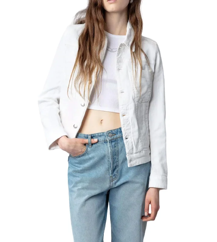 Classic Sporty Work Clothes Kiomy Eco Love Denim Jacket In Judo