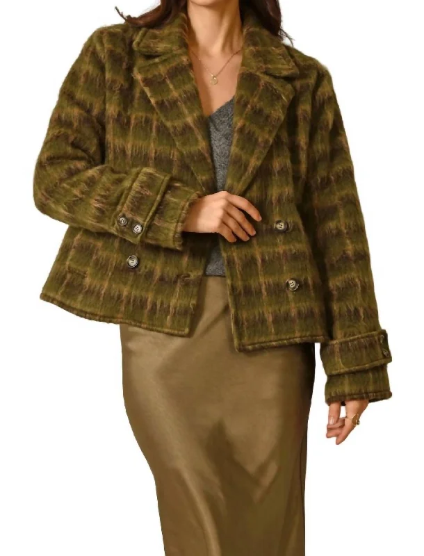 Simplified Streetwear Fashion Accessories Liza Jacket In Brown-Moss-Tan