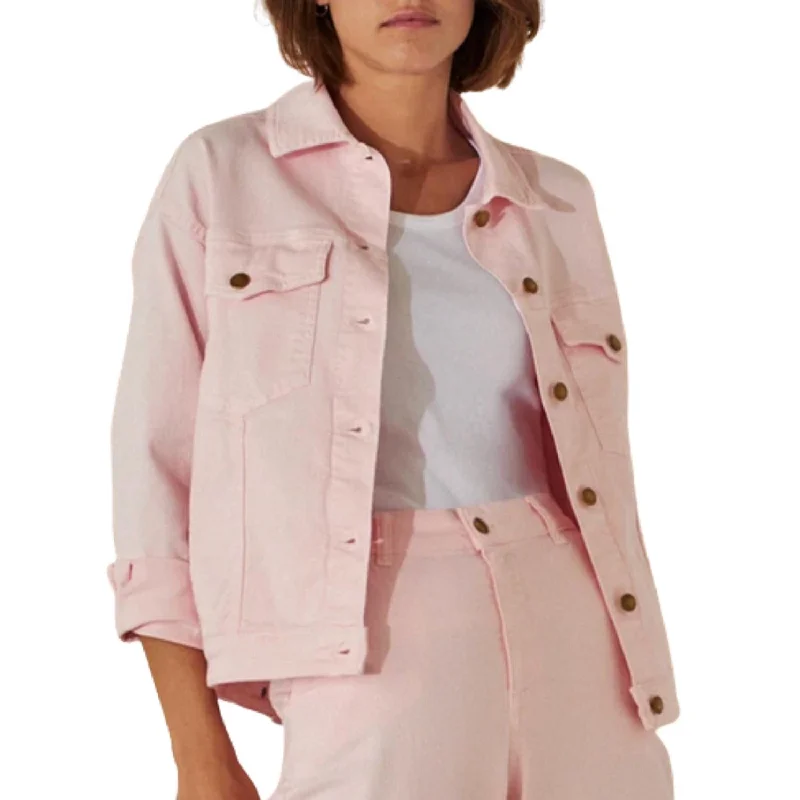 Sophisticated Streetwear Modern Menswear Sakai Denim Jacket In Pink