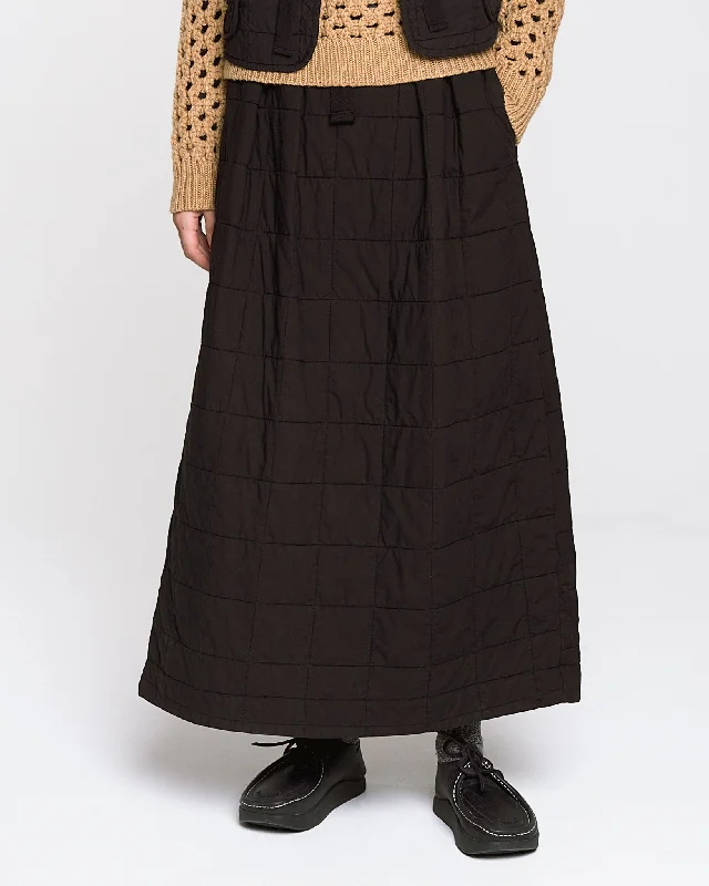 G.o.D Tulip Skirt Cotton Quilt Black