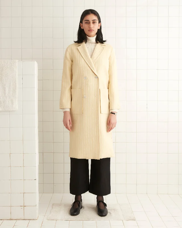 Layered Utility Business Attire Dennis Stripe Worcester Coat