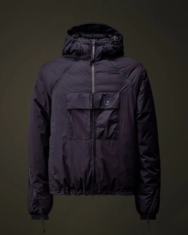 The Metropolis Series Pertex® Hooded Bloom Down Jacket - Sky Captain