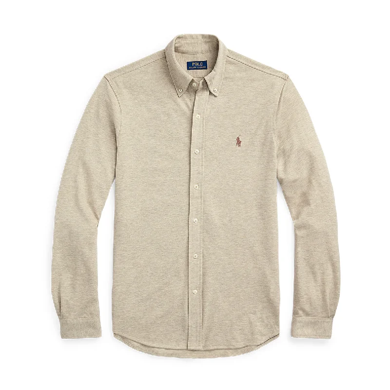 Ralph Lauren - Featherweight Mesh Shirt in Light Beige