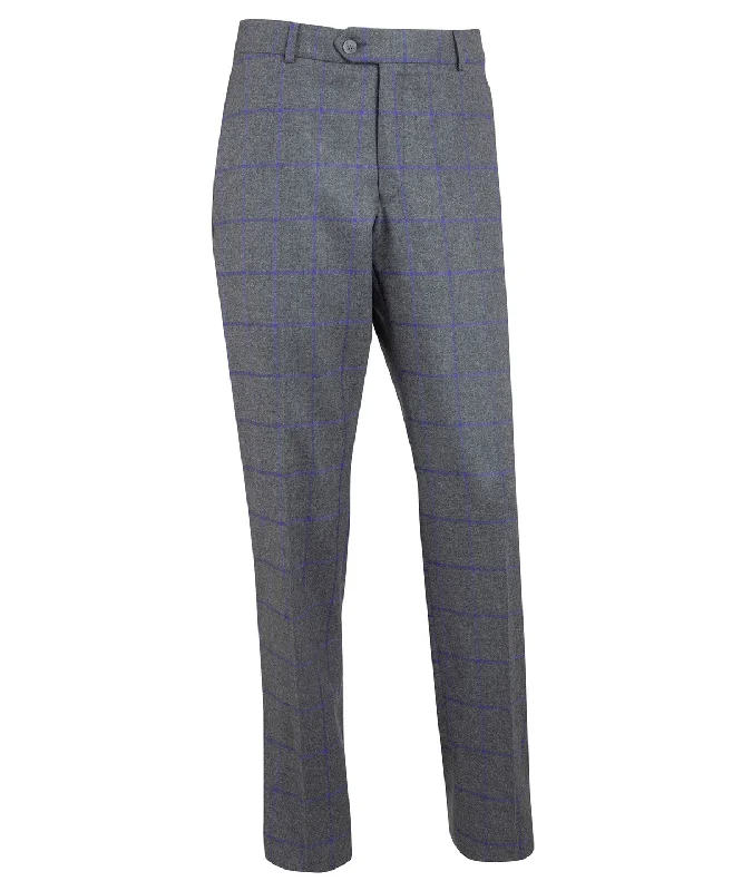 Heritage Flat Front Windowpane Pant