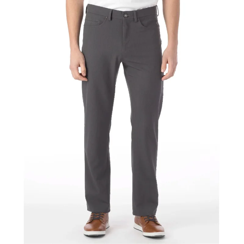 Comfort-EZE 5-Pocket Commuter Bi-Stretch Gabardine Pant in Medium Grey (Connor Modern Fit) by Ballin