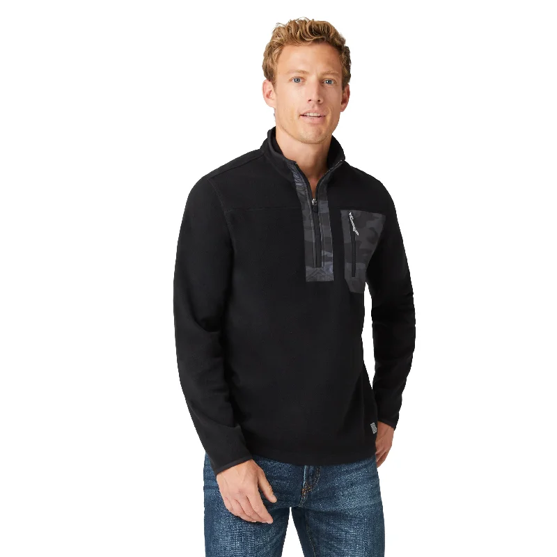 Free Country Men's FreeCycle Super Soft Microfleece 1/2 Zip Mock Neck Shirt