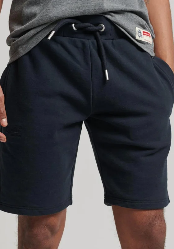 Superdry Vintage Logo Jersey Shorts, Eclipse Navy