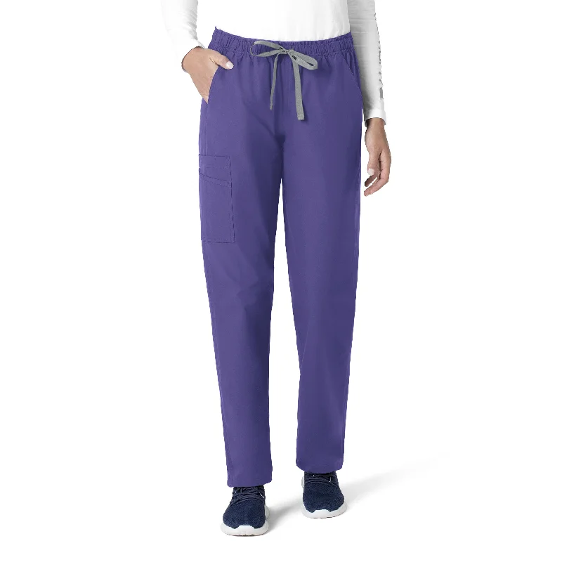 Sophisticated Casual Carhartt Force Essentials Unisex Elastic Waist Cargo Scrub Pant - Grape