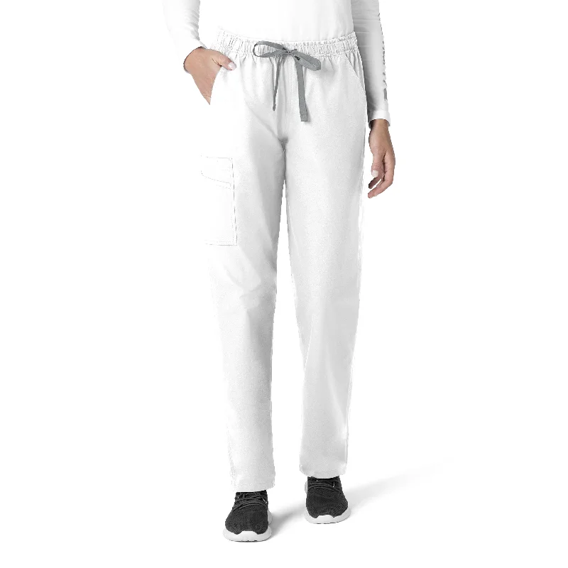 Statement Denim Carhartt Force Essentials Unisex Elastic Waist Cargo Scrub Pant - White