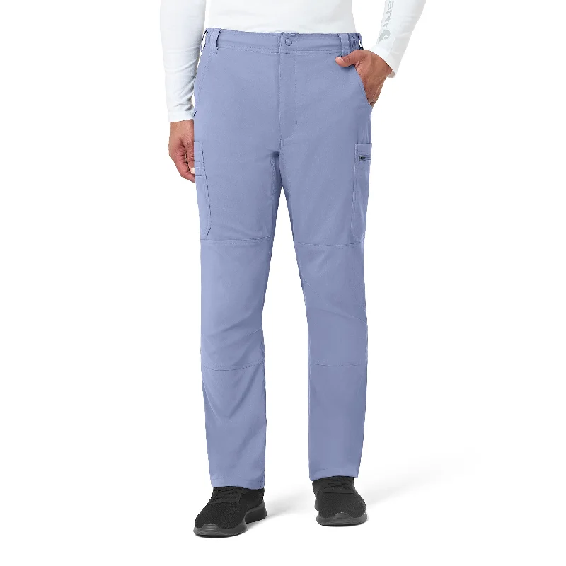 Casual Contemporary Carhartt Rugged Flex Peak Men's Straight Leg Cargo Scrub Pant - Ceil Blue