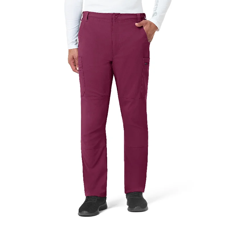 Contemporary Patterns Carhartt Rugged Flex Peak Men's Straight Leg Cargo Scrub Pant - Wine