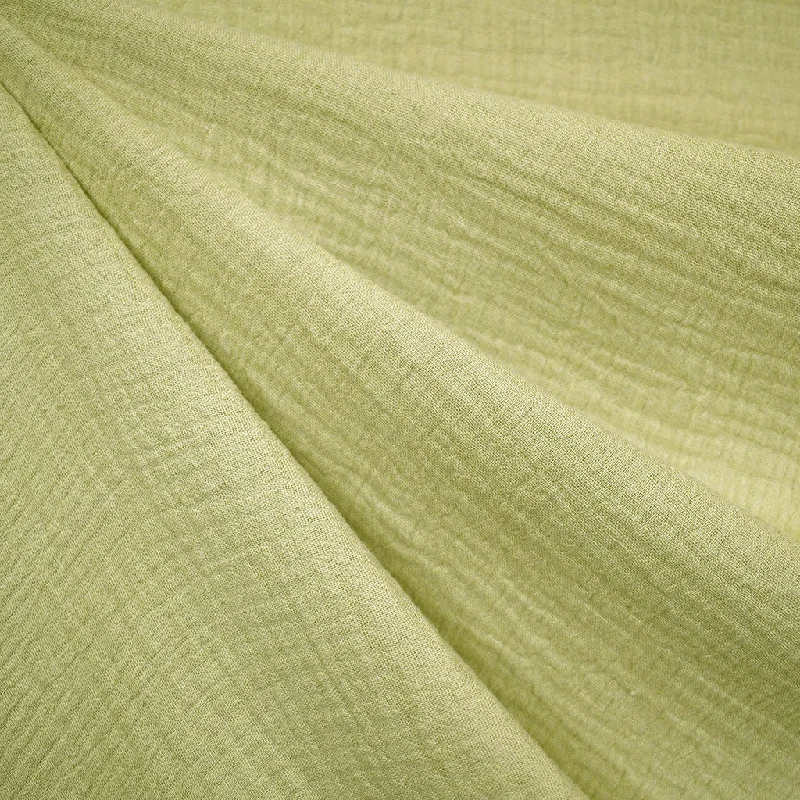 Artistic Layers Cotton Double Gauze Solid Lime