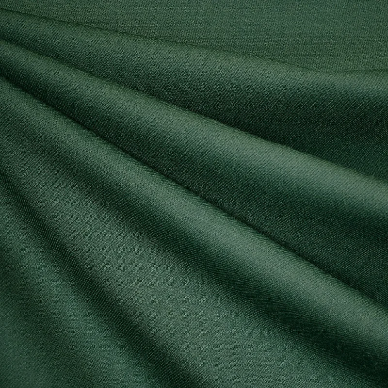 Urban Sporty Italian Wool Gabardine Suiting Solid Emerald