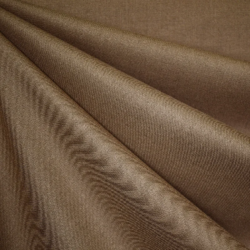 Smart Layering Organic Bamboo Blend Gabardine Suiting Solid Sepia