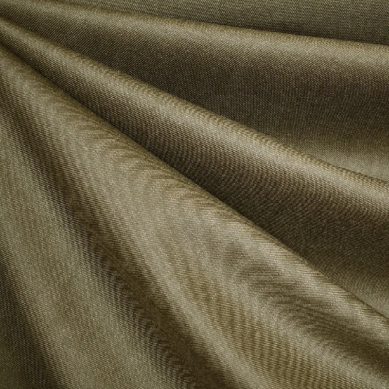 Modern Simplicity Yarn Dyed Stretch Wool Blend Twill Suiting Olive